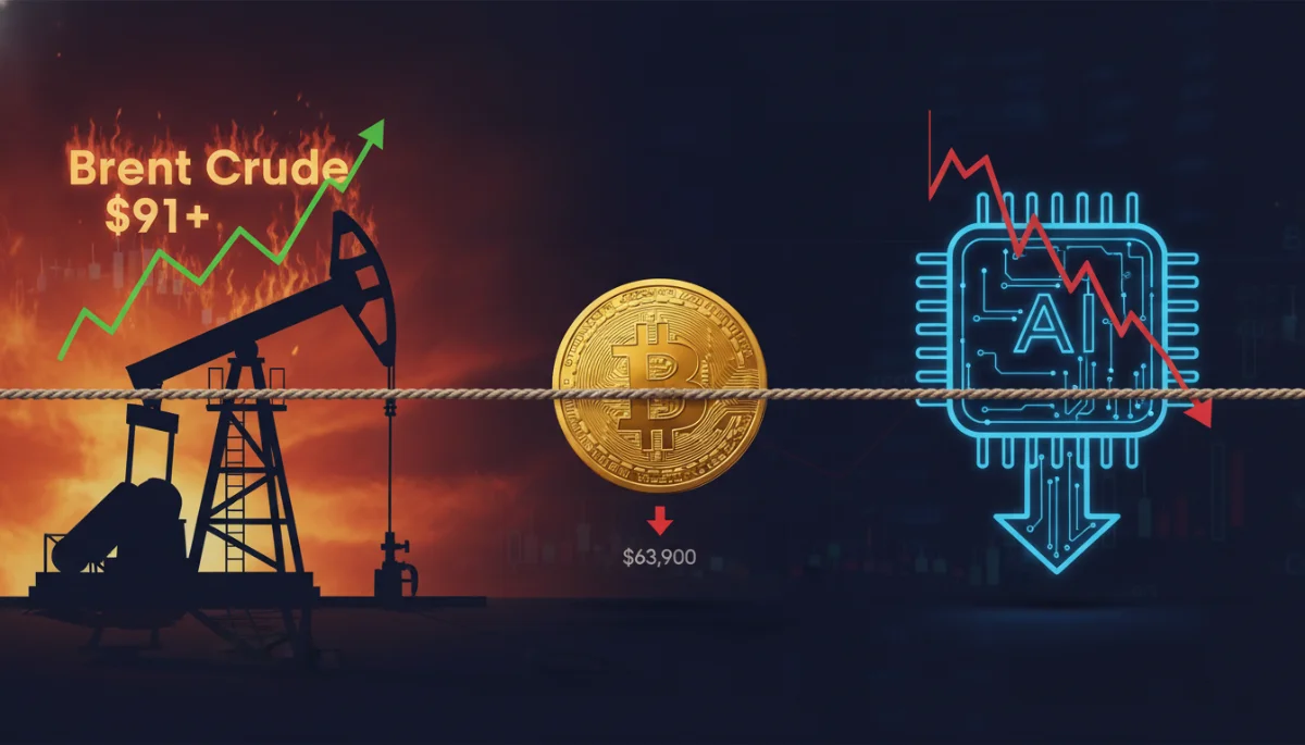 Crypto Markets Stall as Oil Jumps and AI Stocks Plunge